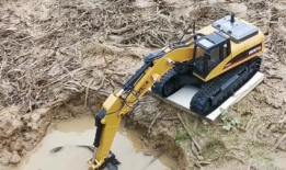 挖掘机的视频,高效施工的钢铁巨兽风采